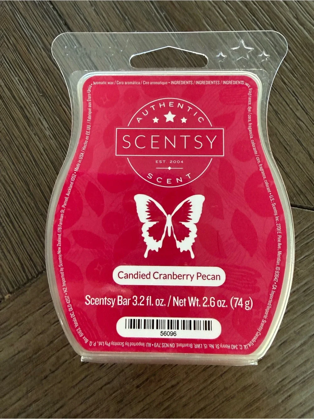 Scentsy Candied Cranberry Pecan Retired Wax Bar